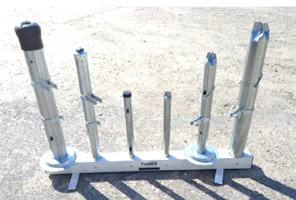 Poteaux métalliques pour l'arboriculture